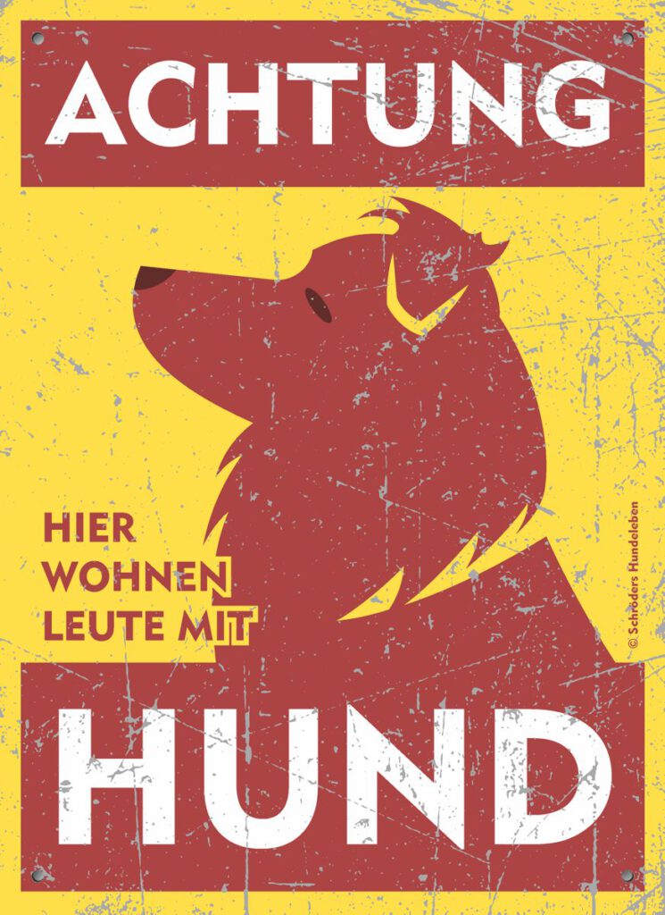 Warnschild Australian Shepherd Schild Hundeschild Hundewarnschild