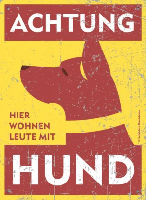 Warnschild Dobermann Malinois Schäferhund