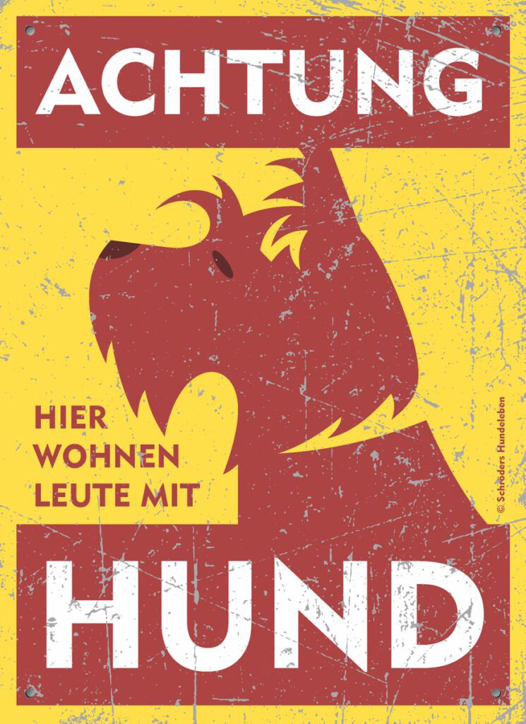 Warnschild Scottish Terrier Scotchterrier Schild Hundeschild Hundewarnschild