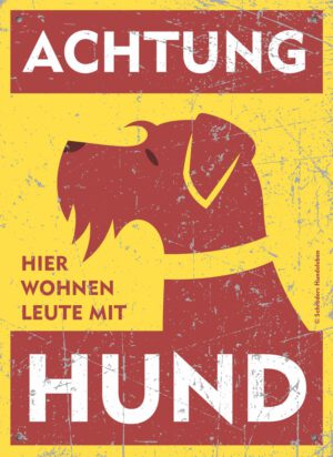 Hundewarnschild Drahthaar Schnauzer Terrier