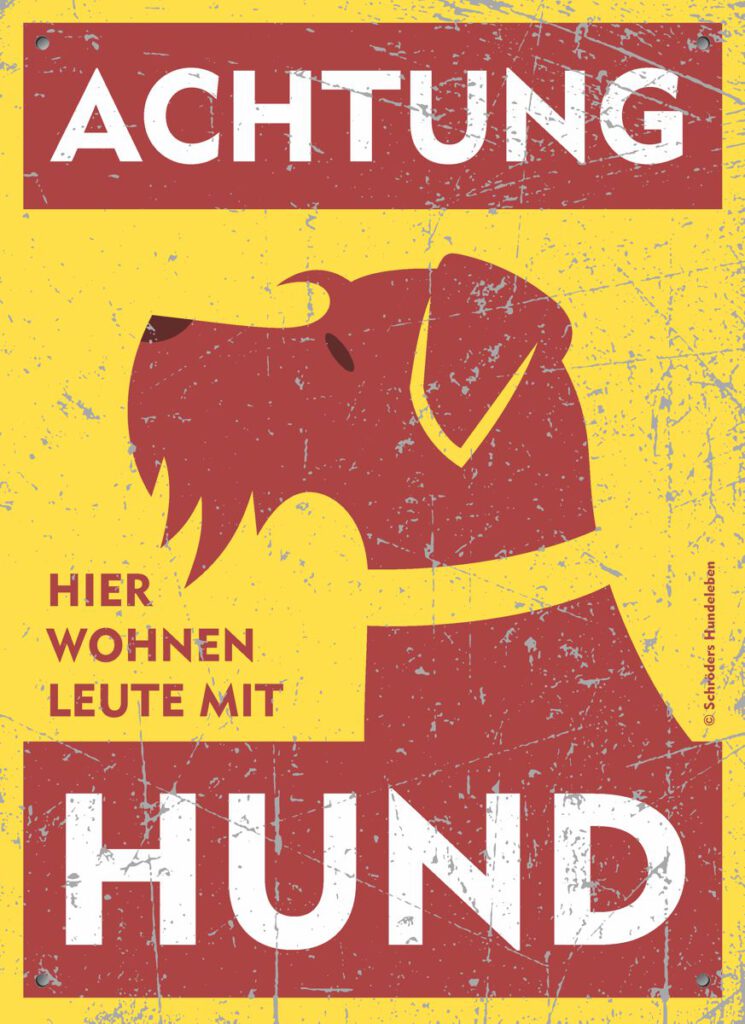 Warnschild Foxterrier Schild Hundeschild Hundewarnschild