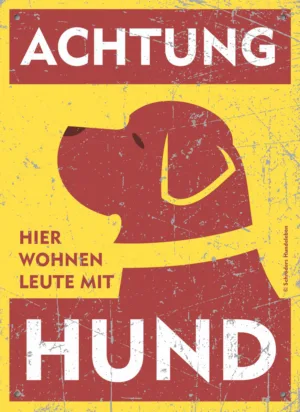 Warnschild Bernhardiner Neufundländer Rottweiler
