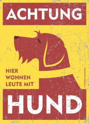 Hundewarnschild Drahthaar Rauhaar