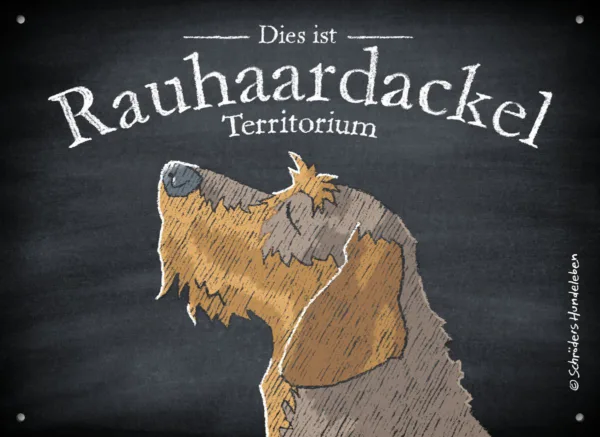 Hundeschild Rauhaardackel