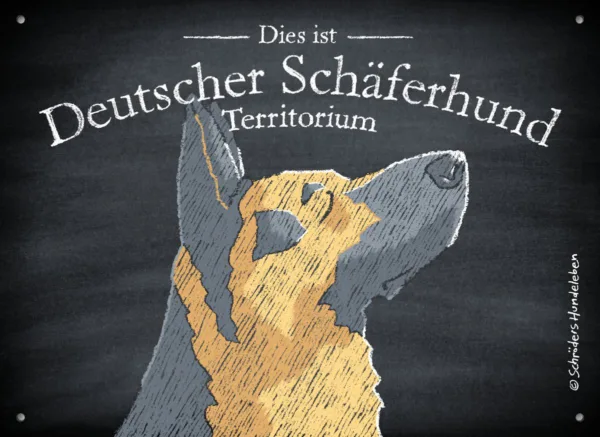 Hundeschild Deutscher Schäferhund