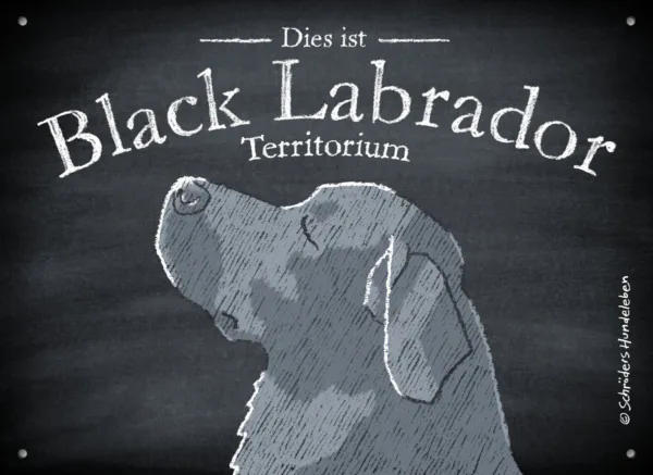 Hundeschild Labrador Retriever Black