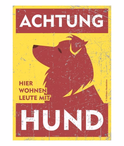Border Collie Warnschild