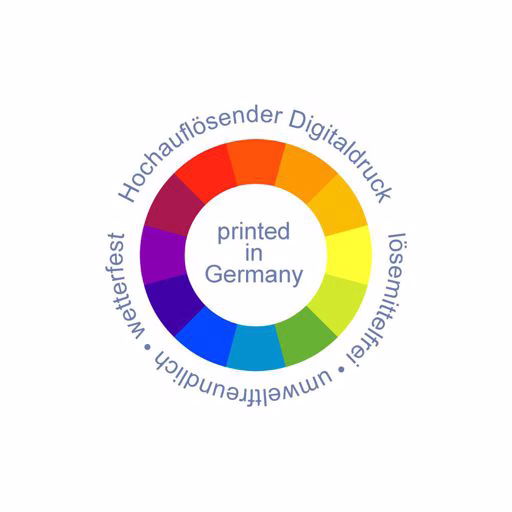 Hundeschild printed in Germany
