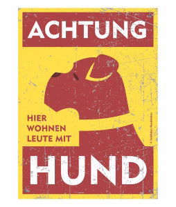 Mops Warnschild