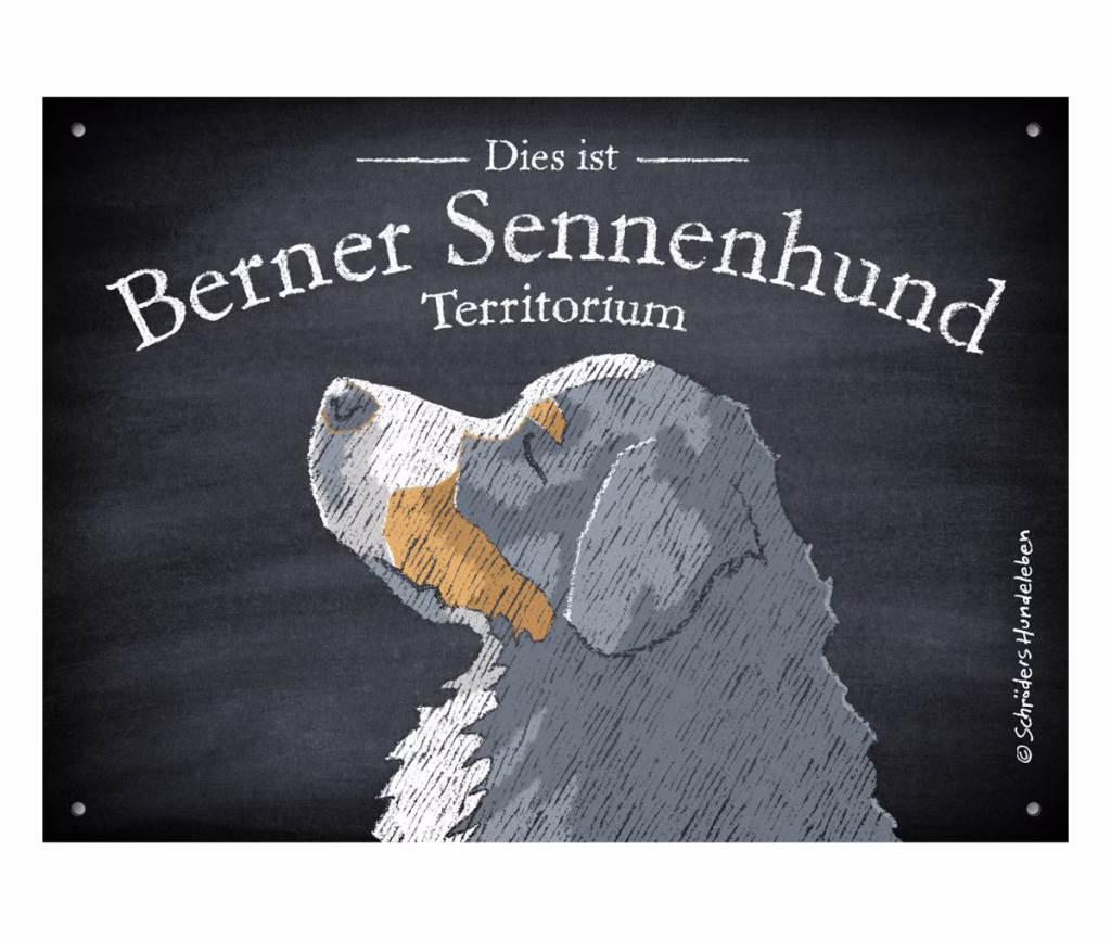 Berner Sennenhund Schild