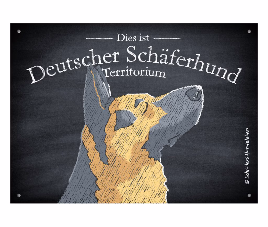 Deutscher Schäferhund Schild