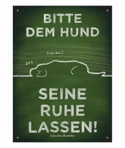 Hunde-Hinweisschild Dem Hund seine Ruhe lassen