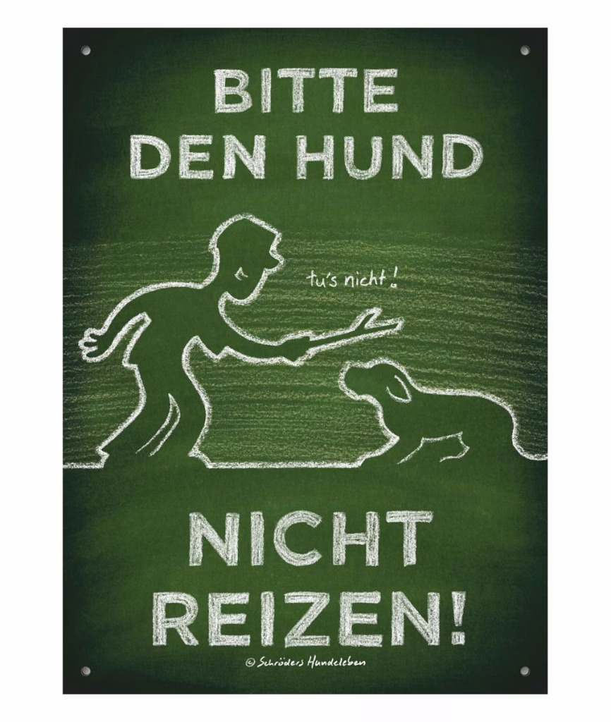 Hunde-Hinweisschild Hund nicht reizen