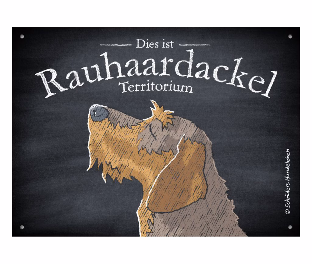 Rauhaardackel Schild